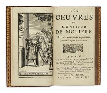 MOLIÈRE, JEAN-BAPTISTE POQUELIN DE. Les Oeuvres.  8 vols.  1682
